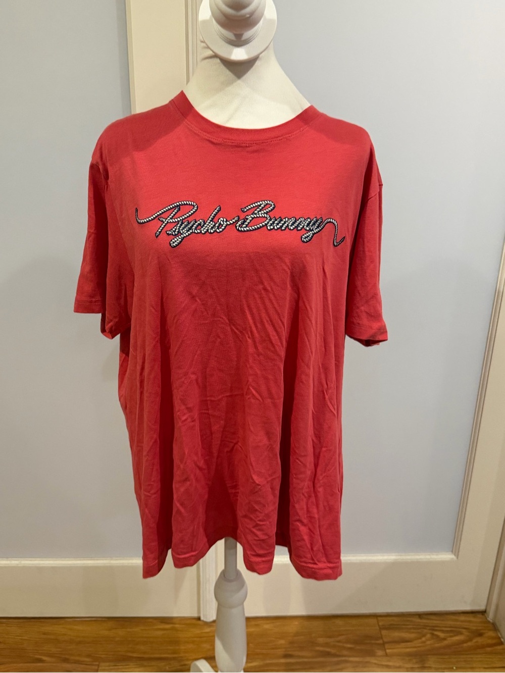 Psycho Bunny Pink Logo Crewneck T-Shirt